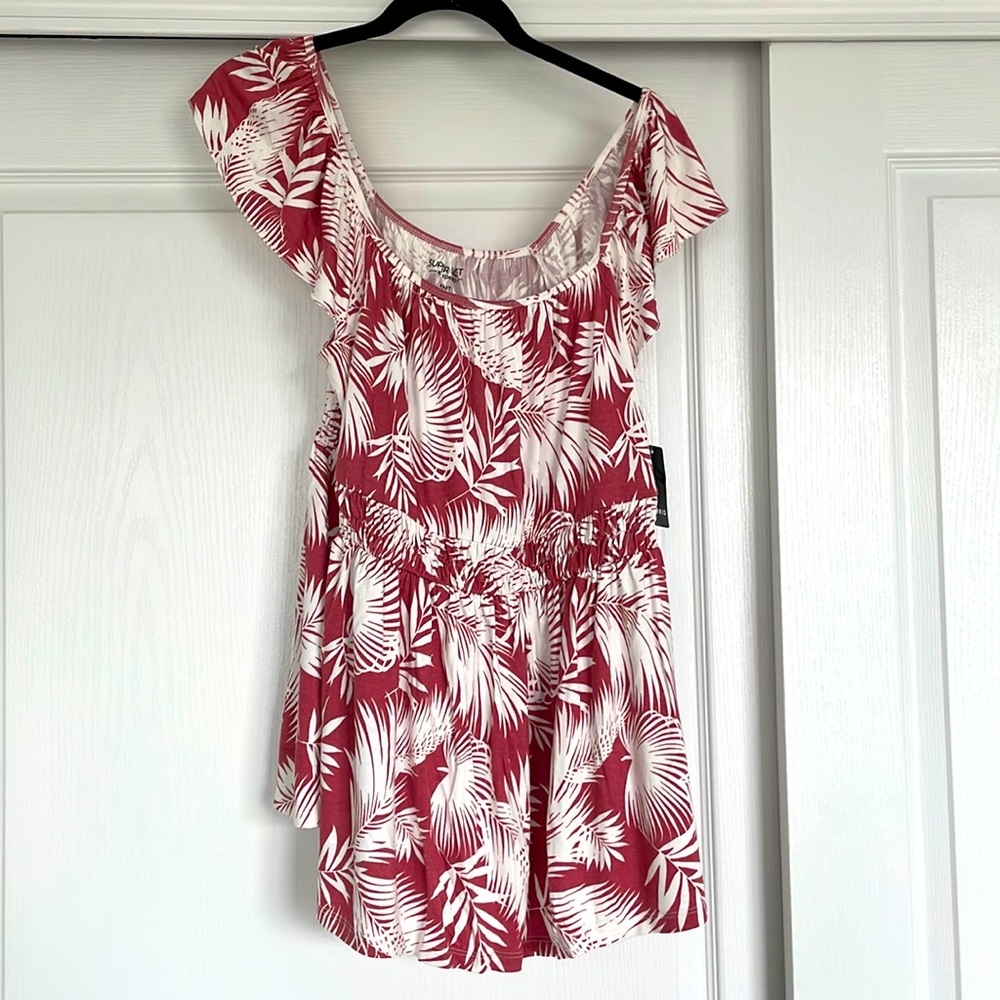 Torrid soft flutter sleeve top